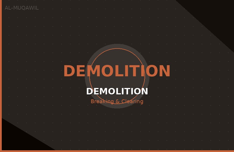 Demolition work